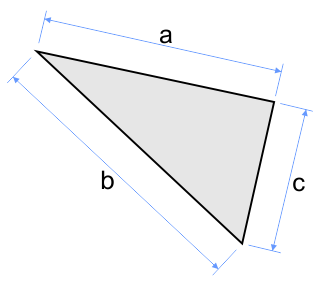 triangolo per i tre lati