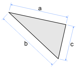 Il triangolo calcolato dalla triangolazione